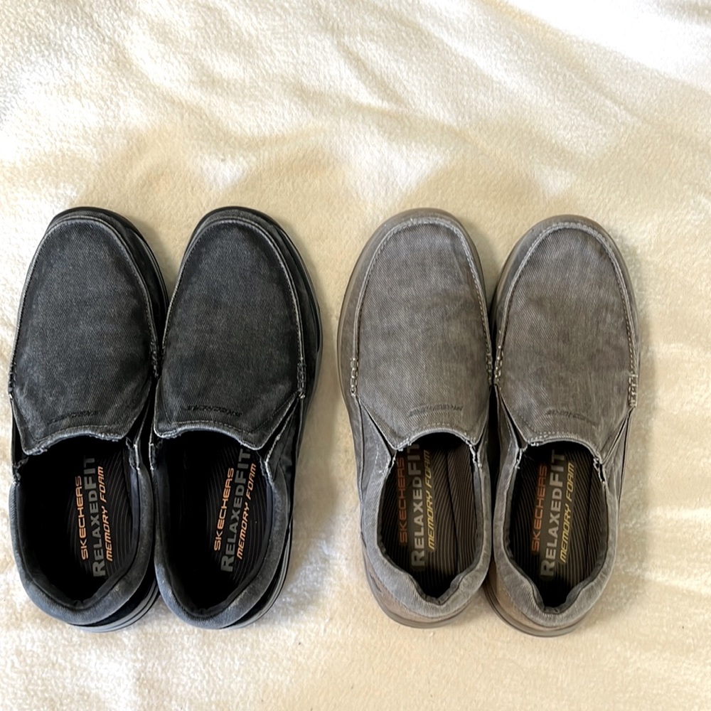 Men’s Skechers “Expected Avillo” Loafers/Slip-Ons size 12 GREY OR BLACK